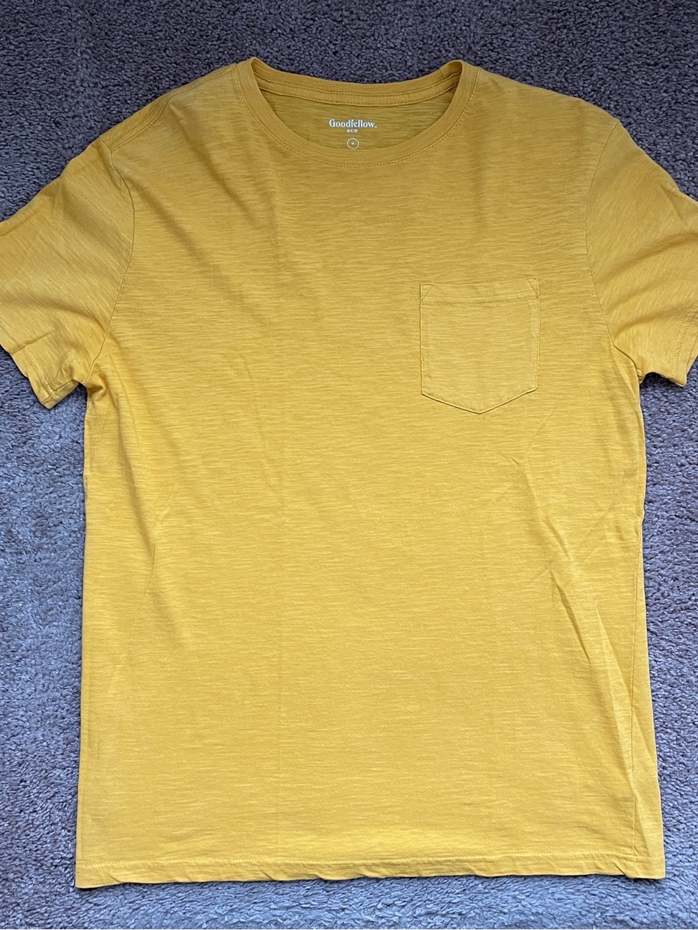 Goodfellow & Co Men’s Mustard Short Sleeve Pocket Tee
